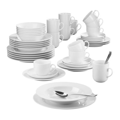 Nebiha Piece Porcelain Dinnerware Set - Service for 6