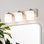 Luminaire de meuble-lavabo de salle de bain avec abat-jour en verre opale