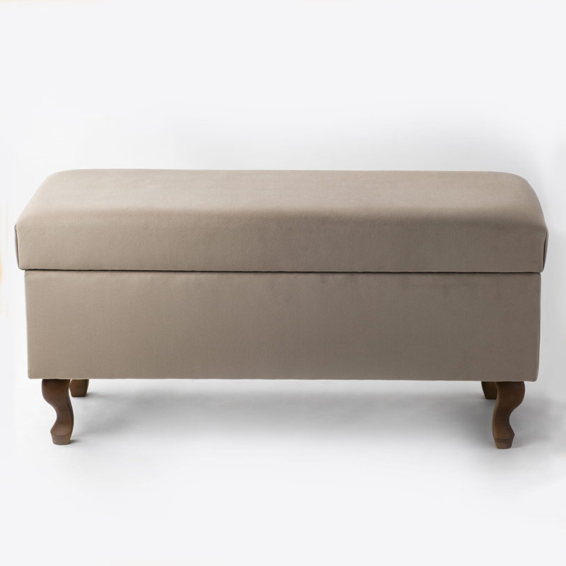 Regnier Polyester Upholstered Storage Bench, H47 x W45 x D30cm