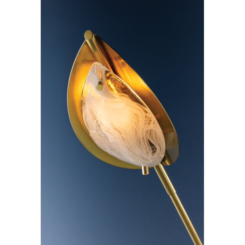 Levin Chandelier in Aged Brass, 6 Lights, 21.25" H x 54" W x 54" D
