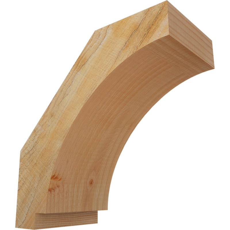 Attelle impériale du genou, Sapin de Douglas, Brute, H 12 po x l 6 po x P 12 po