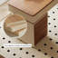 Nut-brown + Cream-white Rectangular Manufactured Wood with 2 drawers Desk-109788895