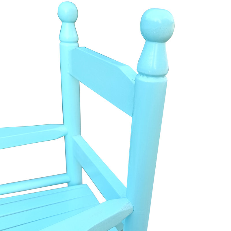 Fauteuil à bascule Blue - Structure en bois franc pour l'intérieur et l'extérieur