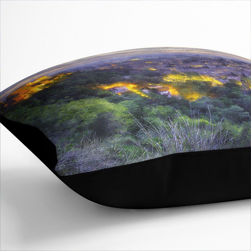 Square Cushion, 55cm H x 55cm W x 20cm D, Black