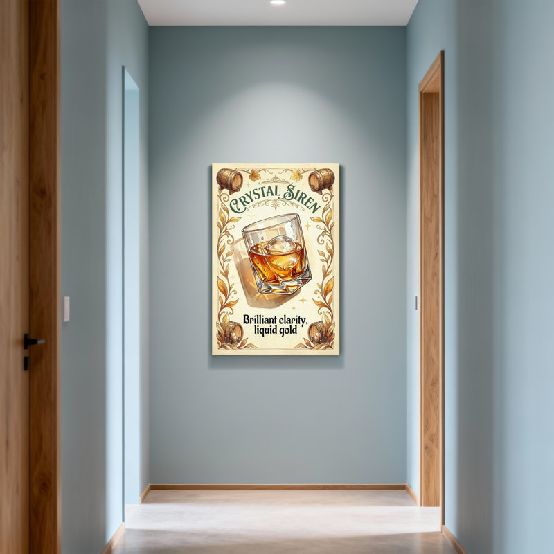 Verre à whisky avec glace Fashion, H 36 po x l 24 po