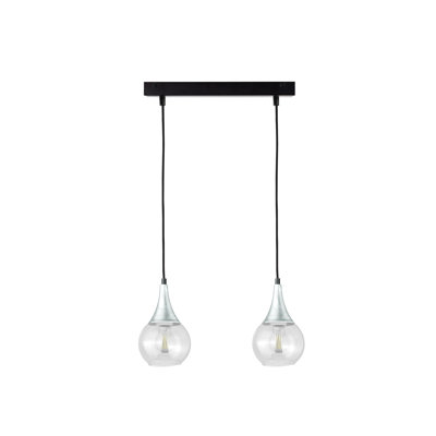 Olin - Light Clear Black Kitchen Island Pendant