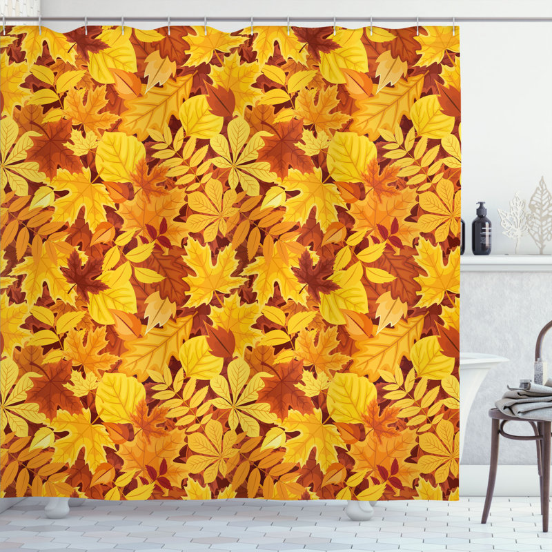 Shower Curtain with Hooks Included, 75" H x 69" W