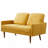 European Style Velvet Loveseat Sofa with Sleek Design-1037995329