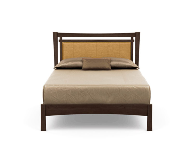 Monterey Upholstered Bed, King, Smoke Cherry, Hemp