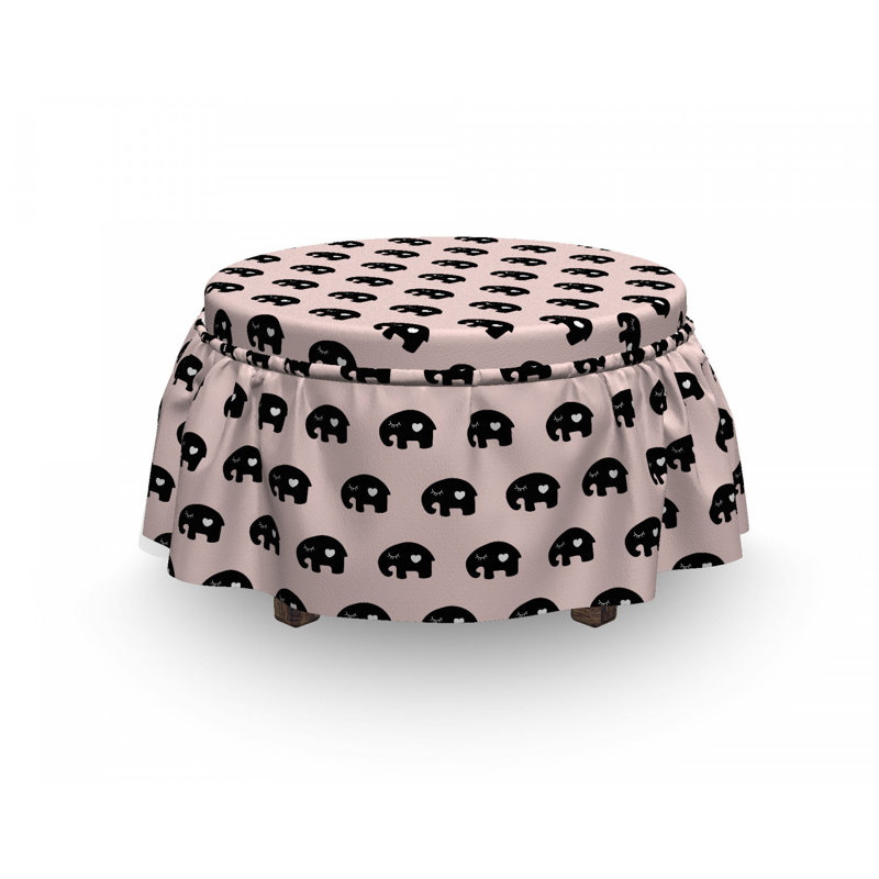 Housse pour éléphant avec repose-pieds cardiaque