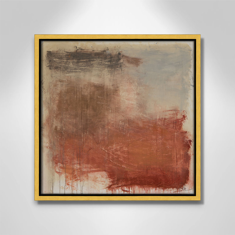 «Colin Autumn Over The Rivera» par, H 13,5 po x l 13,5 po, Doré