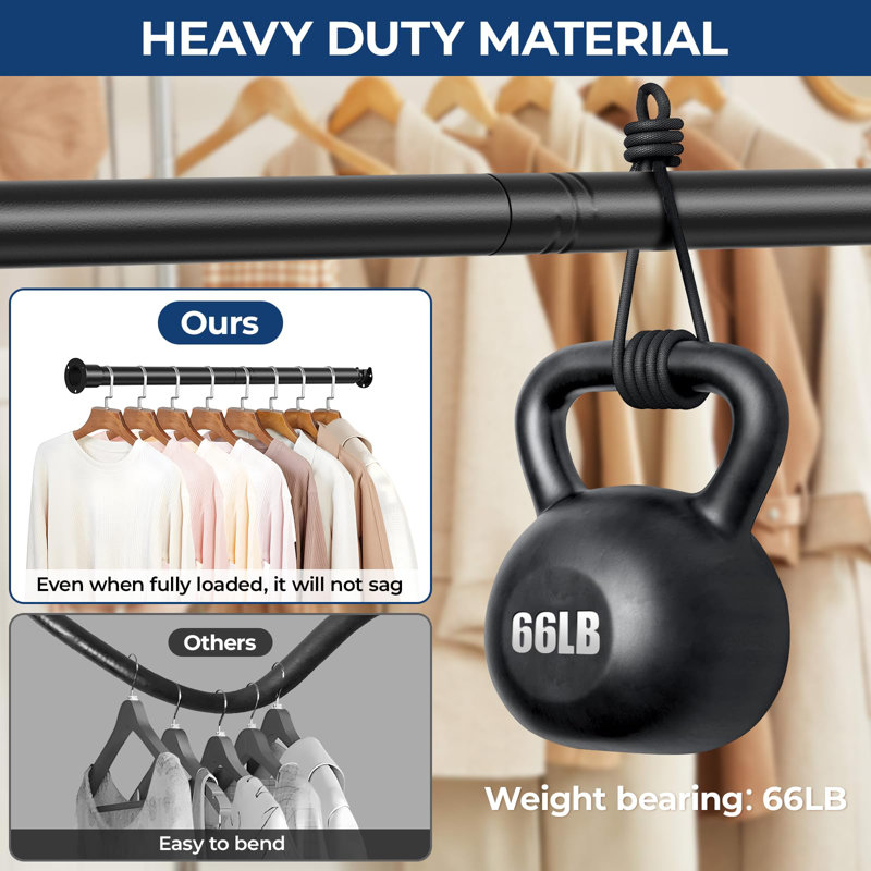 43.1cm Wall Mounted Clothes Rack