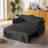 Black Velvet Sleeper Sofa Bed