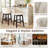 Arihan Swivel Upholstered Counter Stool with Solid Wood Frame-1526921970