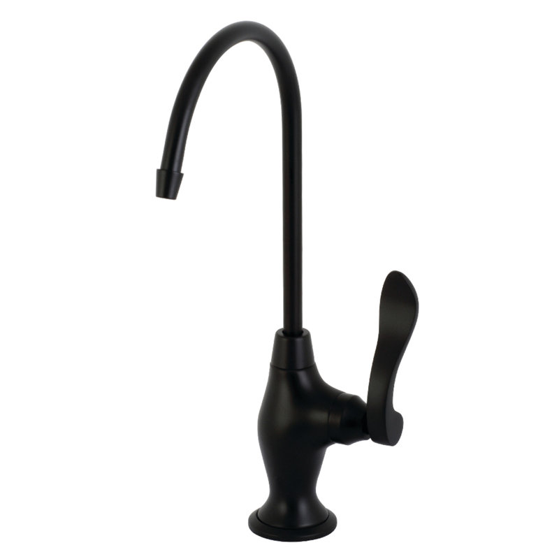 Robinet de filtration d'eau monotrou à fixation sur comptoir 1 trou Kingston Brass, Laiton poli