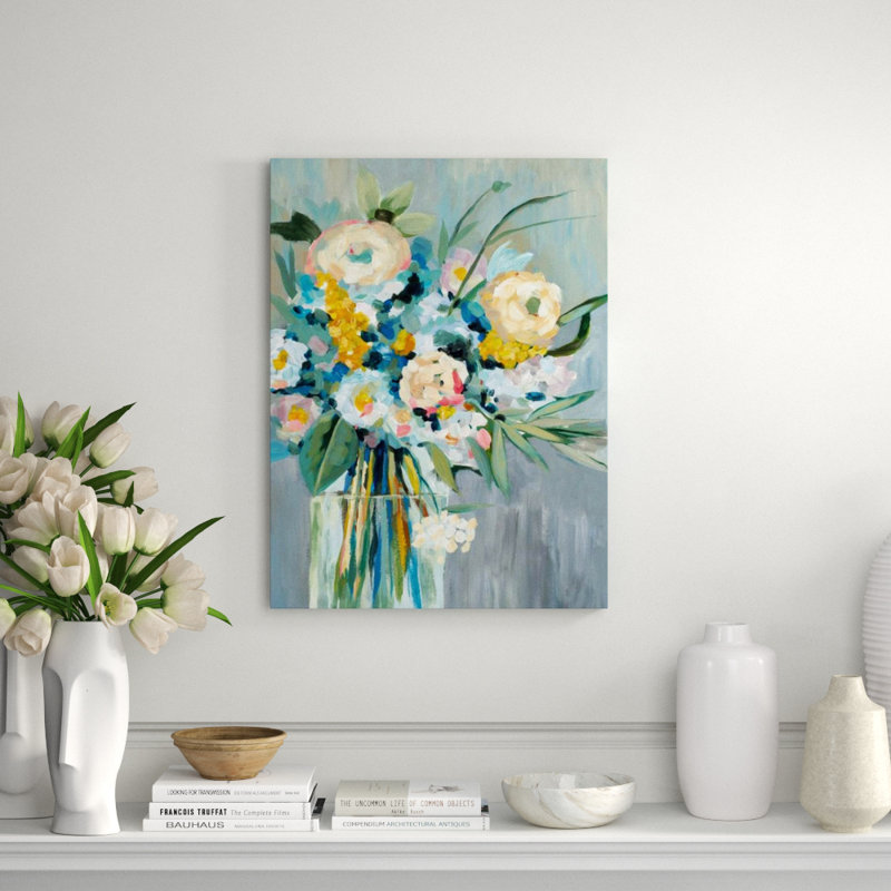 Tea Time Painting by Sara Brown, 32" H x 24" W x 1.5" D, Knife Gel