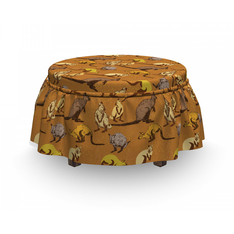 Housse pour repose-pieds en arrière-plan safari inspired