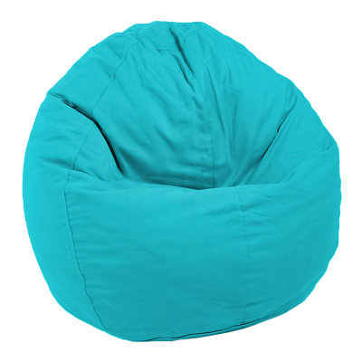 Classic Bean Bag Chair with Polystyrene Beads Cotton Durable Cover Soft Beanbags for Teens and Kids by Trule