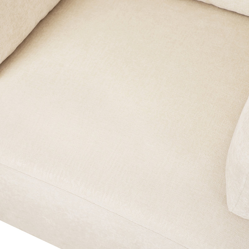 Fauteuil d'appoint surdimensionné Mirod - coussins d'accoudoirs confortables, style neutre polyvalent, design élégant, structure durable