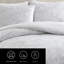 Vera Wang Nebulous Flower Cotton Reversible Grey Duvet Cover Set-2010719291