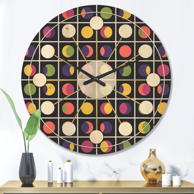 Horloge murale rétro Mid-Century