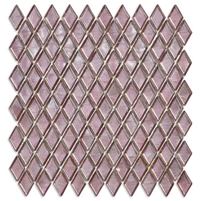 Fuxian 7/8" x 1-5/8" Diamond Glass Mosaic