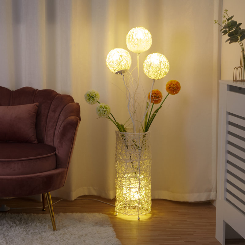 Lampe sur pied en rotin Coto