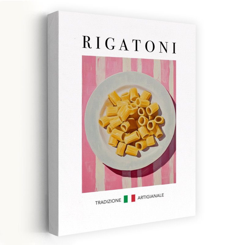 Fresh Rigatoni Still Life by Andreas Magnusson - Wrapped Canvas Print, 45.72 cm H x 30.48 cm W