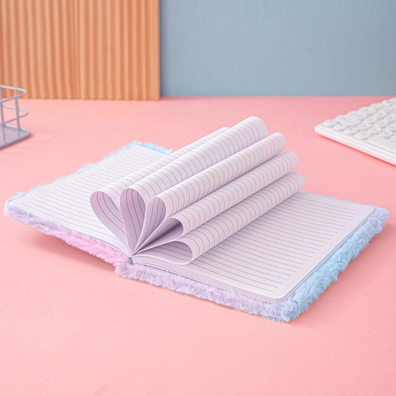 Carnet de notes en peluche pour cahier de notes, Multicolore