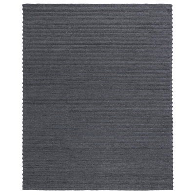 Tapis gris zone handwoven Molimo