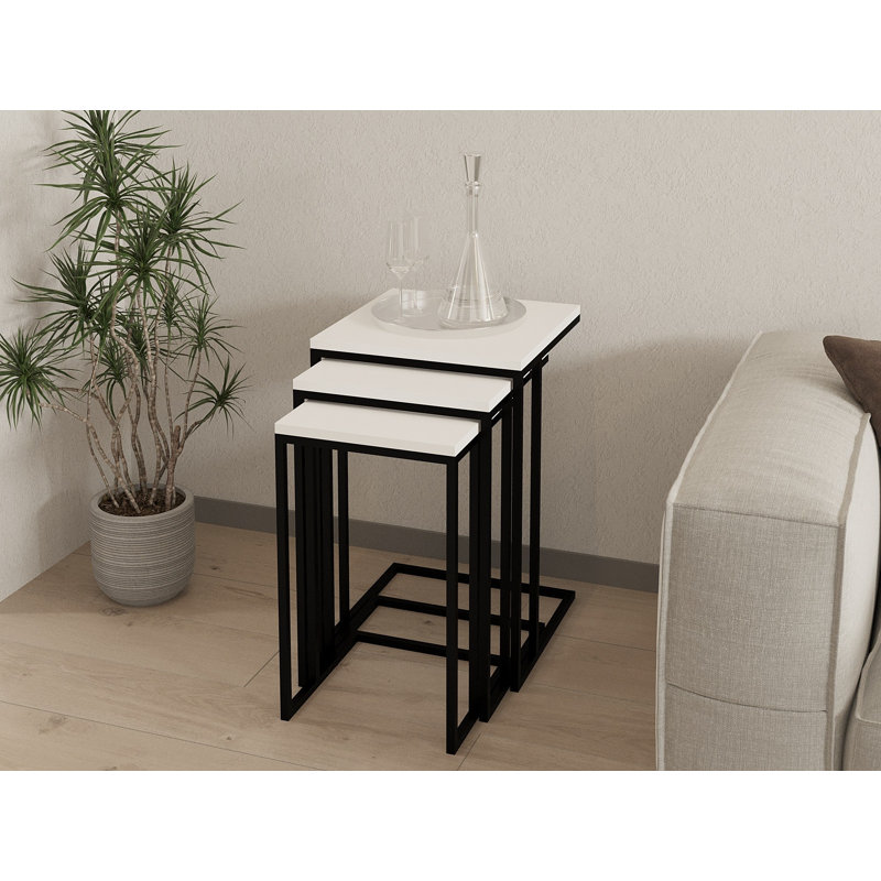 Tables gigognes Frame, Blanc
