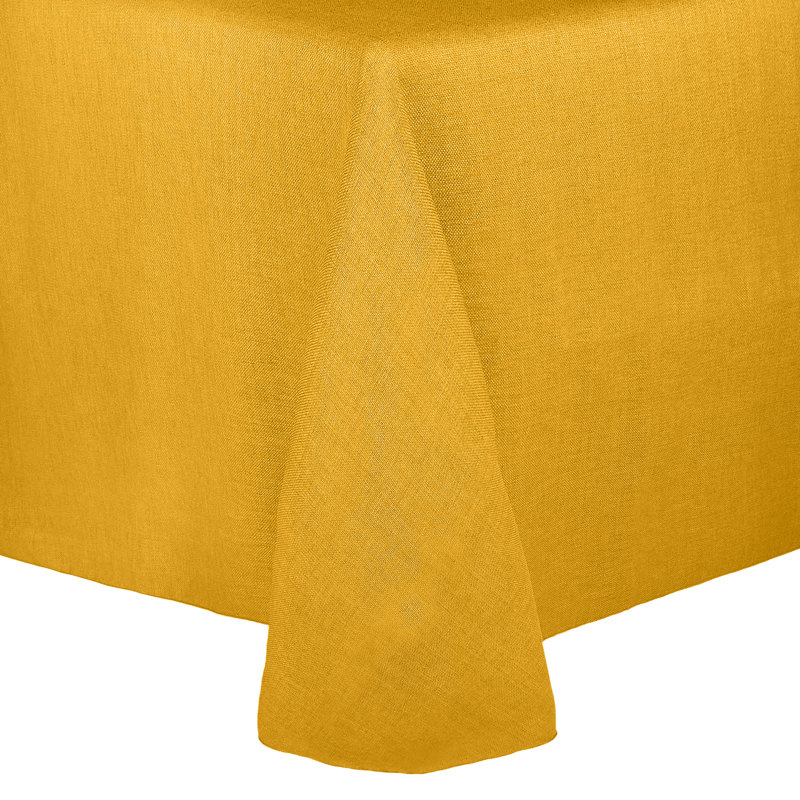 Ultimate Textile Square Tablecloth, Gold, 1, 120" x 120"