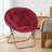 Upholstered Round Saucer Chairs Lounge Chairs, Foldable Papasan Chairs Reading Chairs for Bedroom-920271717-895868162