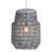 Gray Woven Sky Zig Zag Ceiling Lamp