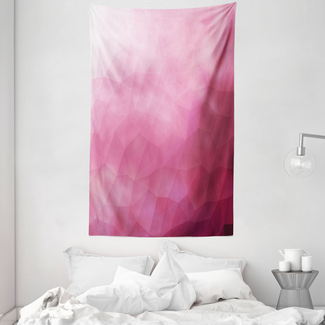 Wandteppich, Shades Fragmente Gradient, Rosa, Magenta Fuchsia