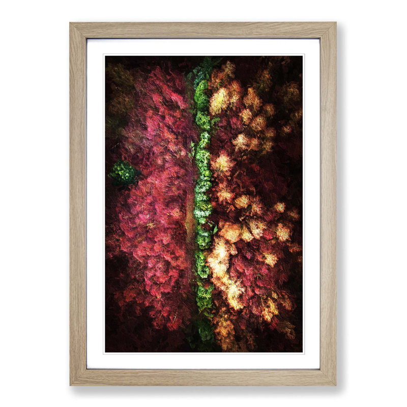 Forest in Everingham Yorkshire - Picture Frame Painting Print, 36cm H x 27cm W x 2cm D, Oak Framed