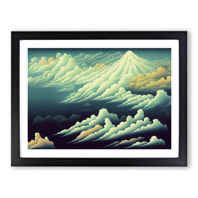 Dazzling Cloudy Sky 1 Piece Single Picture Frame Wall Art