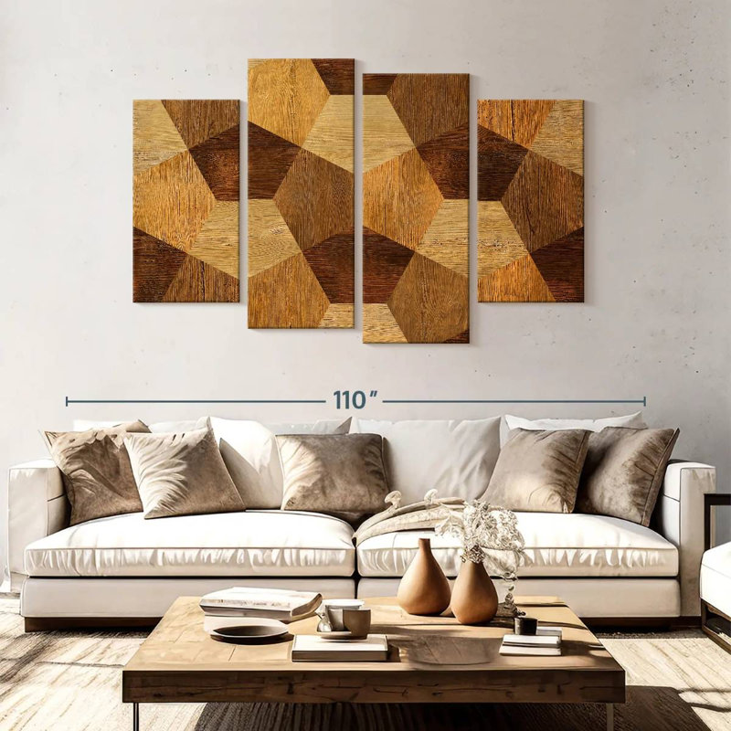 Décoration abstraite en bois