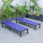 Marlin Modern Aluminum Outdoor Reclining Chaise Lounge - Weather-Resistant Sling Patio Chair for Poolside & Sunbathing-943377683-943377675