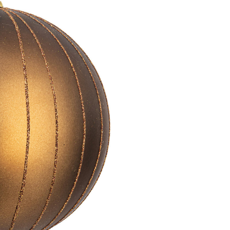 Ornement boule de Noël (ensemble de 2), Moka