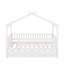 Twin wooden house bed with trundle-922912829