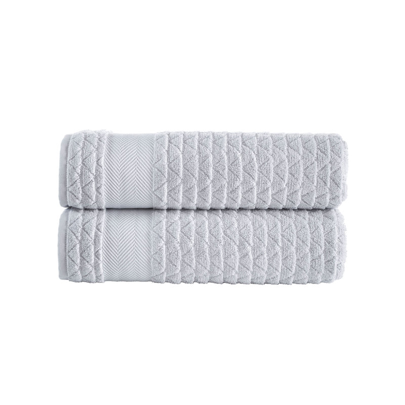 Turkish Cotton Plush Bath Sheet, Silver