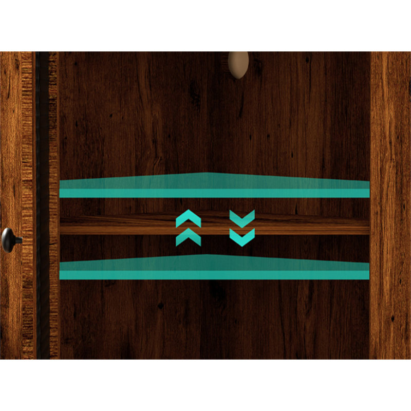 Tablette d'angle avec portes