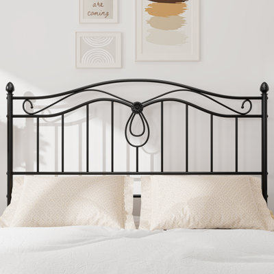 Tête de lit rétro en métal avec motif papillon