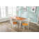 Raffe 4 - Person Solid Wood Solid Wood Top Four Leg Dining Set