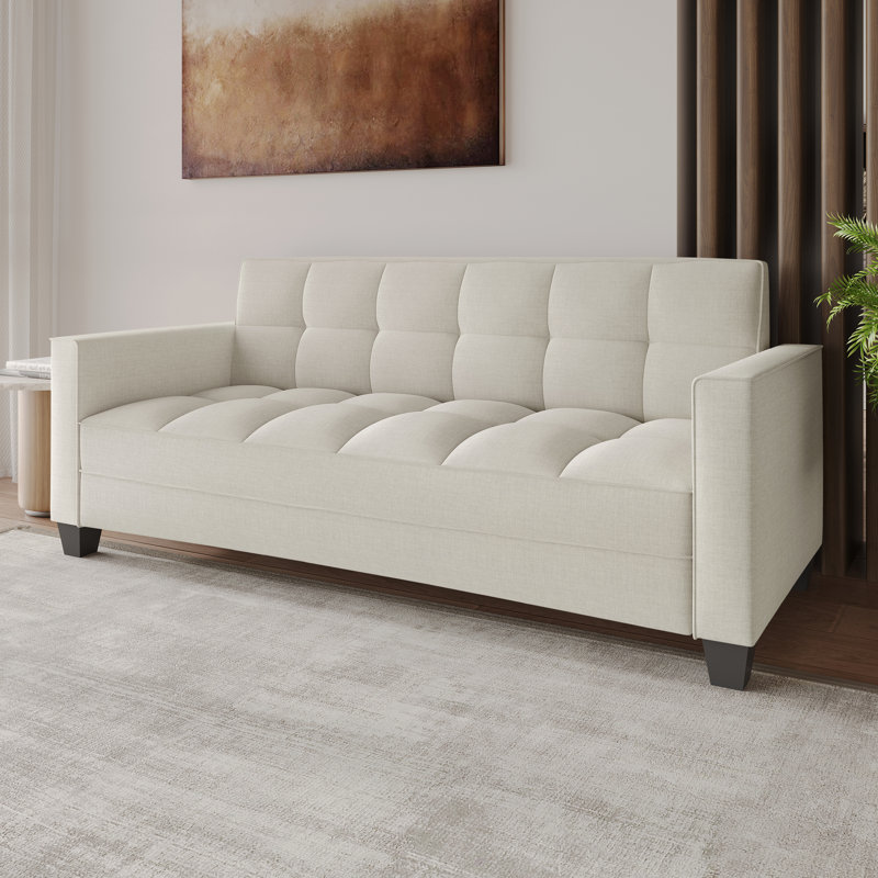 Canapé en velours Olivia, Beige