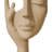 3 Pcs Cream White Thinker Statue Set - Abstract Resin Sculpture for Living Room, Office Desktop, Shelf Decor-673188187