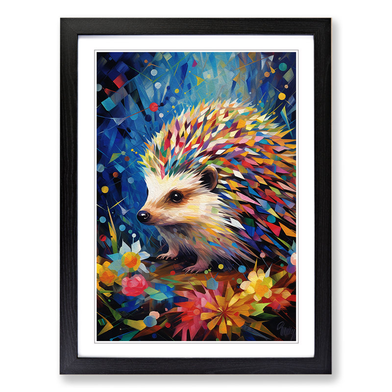 Hedgehog Abstract No.2 - Framed Print