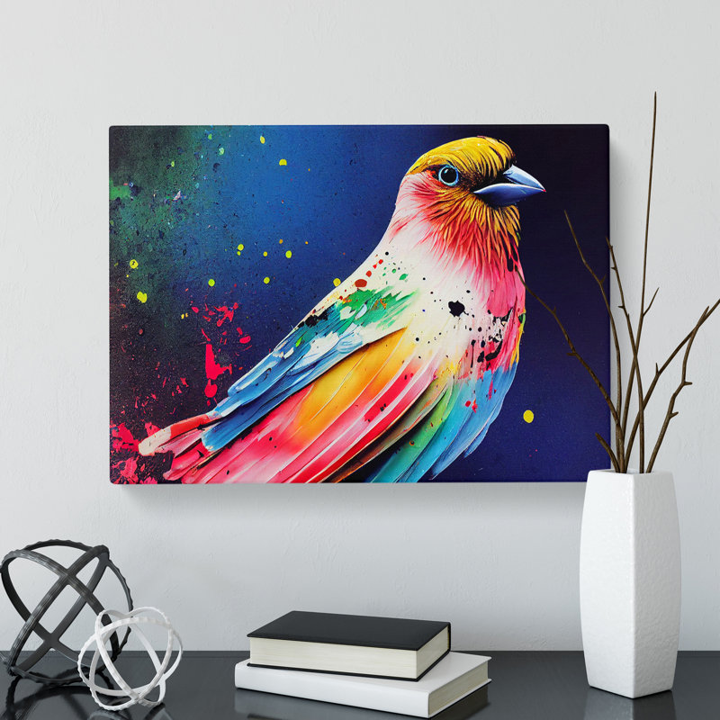 Bird Splash Vol.4 Abstract - Wrapped Canvas, 35cm H x 50cm W x 3cm D