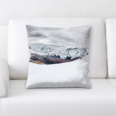 Microsuede Reversible Throw Pillow